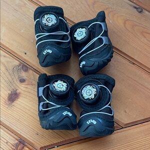 Black and Gray Dog Boots